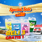 Pabrik sabun shampo detergen sabun cuci piring PROMO Bulan Mei 2025 Beli 3 Gratis 1 Deterjen Cair dan Softener, Hemat Belanja, Bersih Maksimal